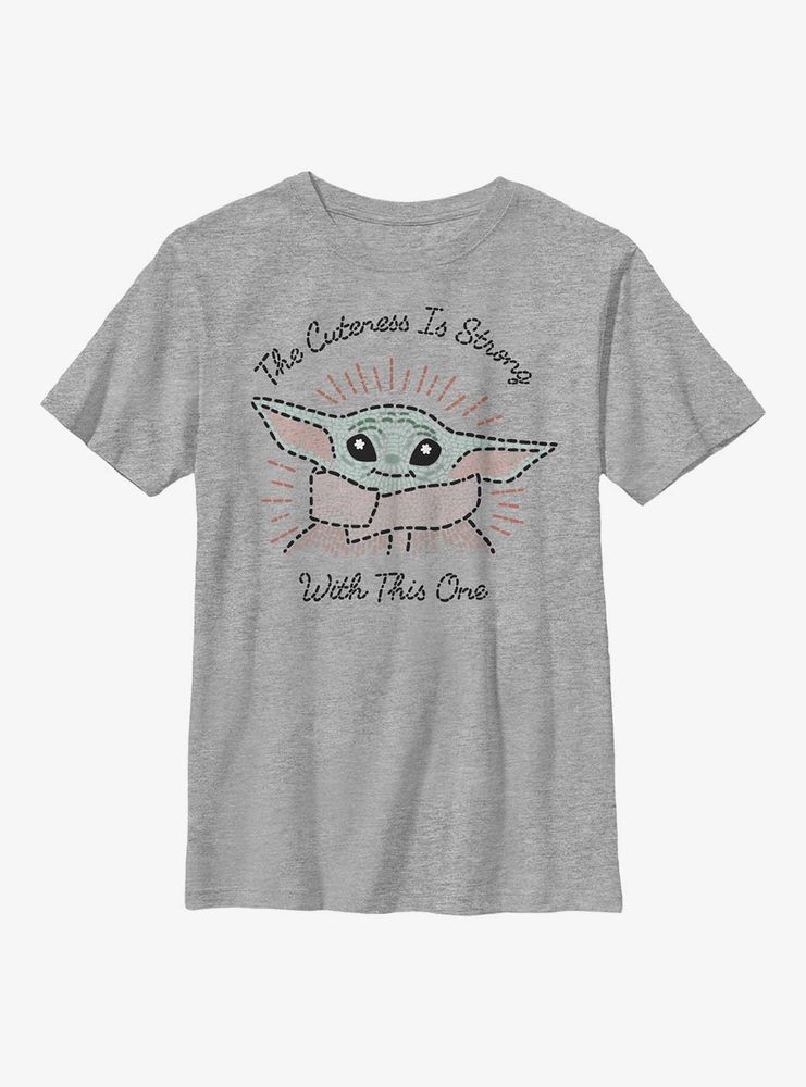 Star Wars The Mandalorian Child Stitch Youth T-Shirt