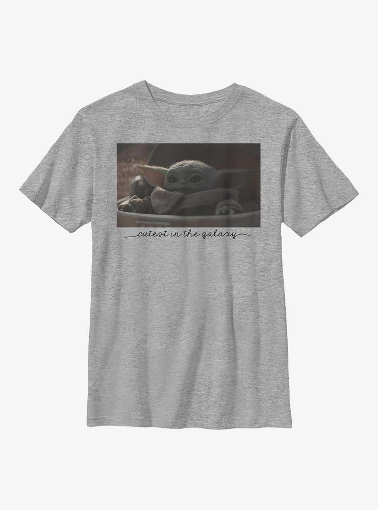 Star Wars The Mandalorian Cutest Photo Youth T-Shirt