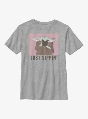 Star Wars The Mandalorian Just Sippin Youth T-Shirt