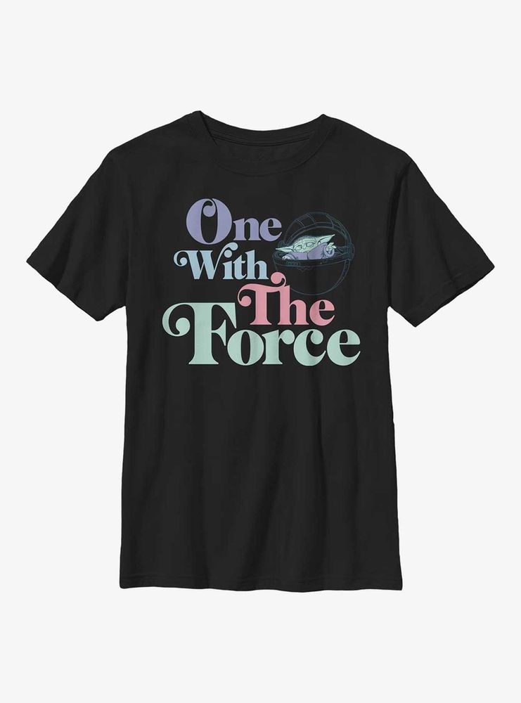 Star Wars The Mandalorian Pastel Force Youth T-Shirt