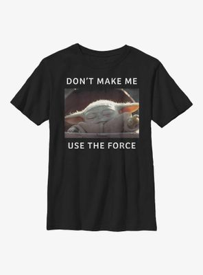 Star Wars The Mandalorian Small Meme Youth T-Shirt