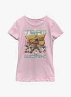 Raya And The Last Dragon Team Work Youth Girls T-Shirt