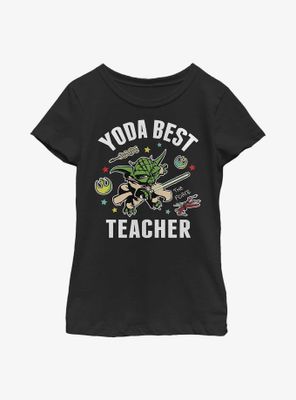 Star Wars: The Clone Wars Yoda Best Teacher Youth Girls T-Shirt