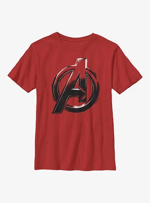 Marvel Avengers Logo Sketch Youth T-Shirt