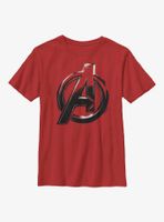 Marvel Avengers Logo Sketch Youth T-Shirt