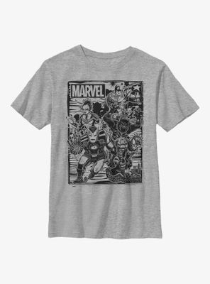 Marvel Avengers Group Fighters Youth T-Shirt