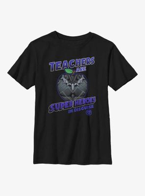 Marvel Avengers Teachers Are Superheroes Black Panther Youth T-Shirt