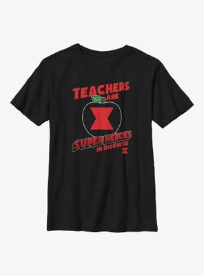 Marvel Avengers Teachers Are Superheroes Black Widow Youth T-Shirt