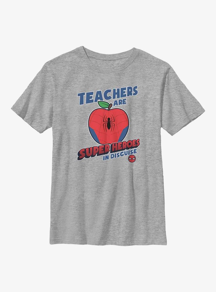 Marvel Avengers Teachers Are Superheroes Spiderman Youth T-Shirt