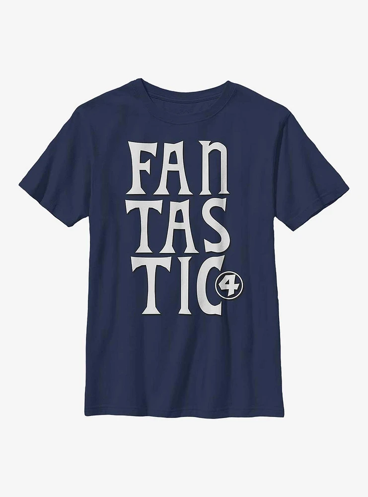 Marvel Fantastic Four Words Youth T-Shirt