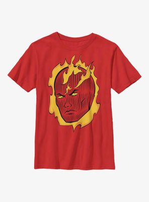 Marvel Fantastic Four Torch Shoulder Youth T-Shirt