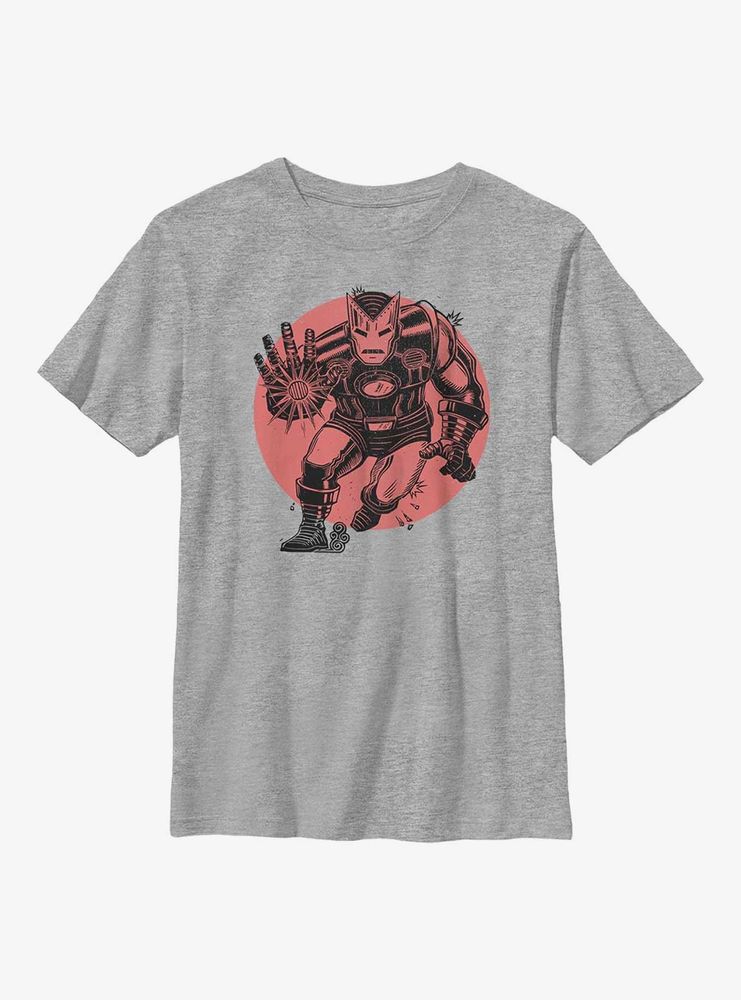 Marvel Iron Man Red Sun Youth T-Shirt