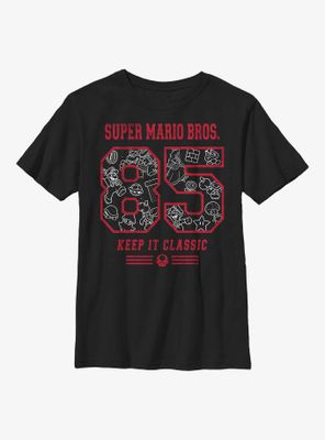Nintendo Super Mario 85 Collage Youth T-Shirt