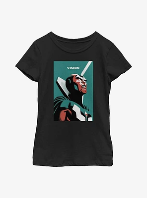 Marvel Simplistic Vision Youth Girls T-Shirt