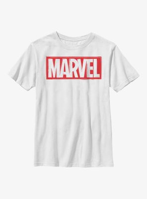 Marvel Logo Linocut Youth T-Shirt