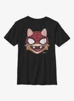 Marvel Spider-Man Cat Big Face Youth T-Shirt