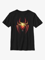 Marvel Spider-Man Electric Emblem Youth T-Shirt