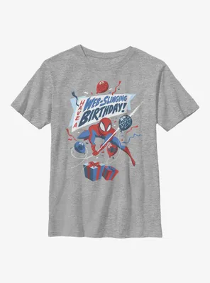 Marvel Spider-Man Web Slinging Birthday Youth T-Shirt