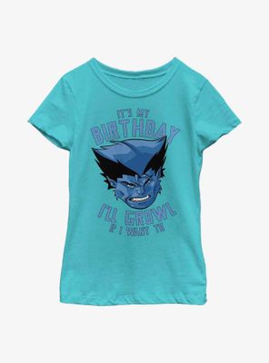 Marvel X-Men Birthday Growl Youth Girls T-Shirt