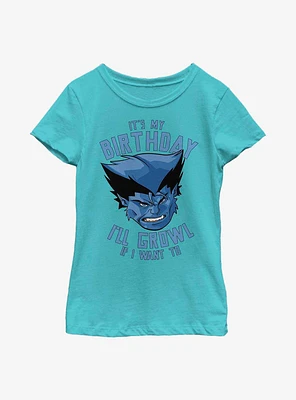 Marvel X-Men Birthday Growl Youth Girls T-Shirt