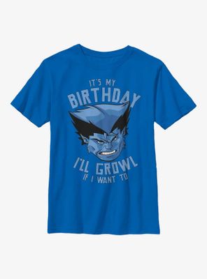 Marvel X-Men Birthday Growl Youth T-Shirt