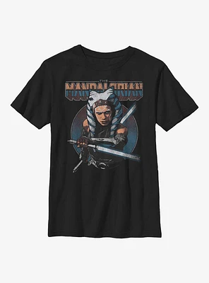 Star Wars The Mandalorian Ahsoka Circle Youth T-Shirt