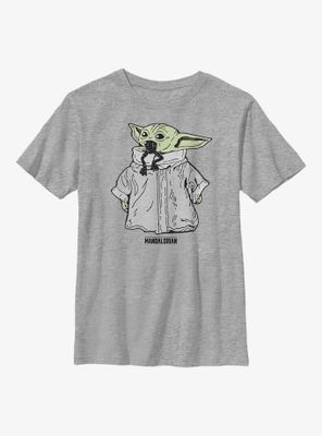 Star Wars The Mandalorian Child Linework Pop Youth T-Shirt