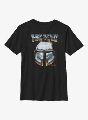 Star Wars The Mandalorian Chrome Dome Youth T-Shirt