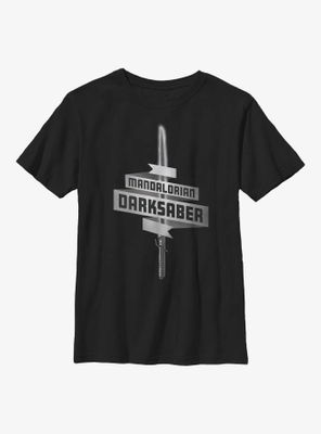 Star Wars The Mandalorian Darksaber Youth T-Shirt