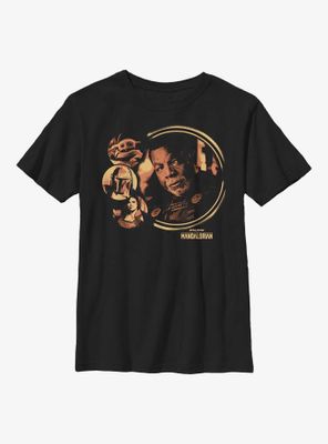 Star Wars The Mandalorian Greef Group Youth T-Shirt