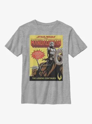 Star Wars The Mandalorian Hang On Poster Youth T-Shirt