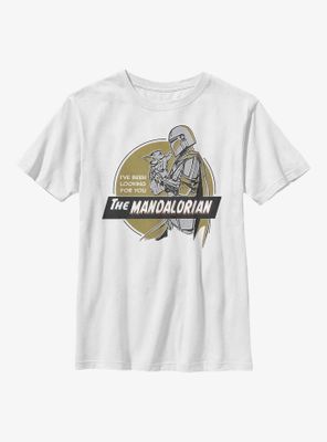 Star Wars The Mandalorian Looking For Child Youth T-Shirt