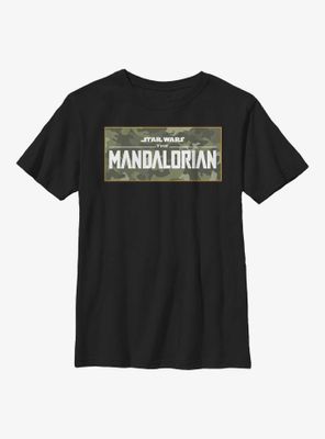 Star Wars The Mandalorian Mando Camo Logo Youth T-Shirt