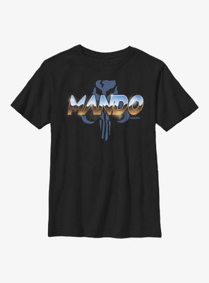 Star Wars The Mandalorian Mando Chrome Youth T-Shirt