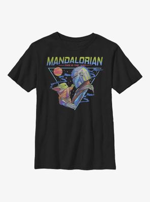 Star Wars The Mandalorian Triangle Youth T-Shirt