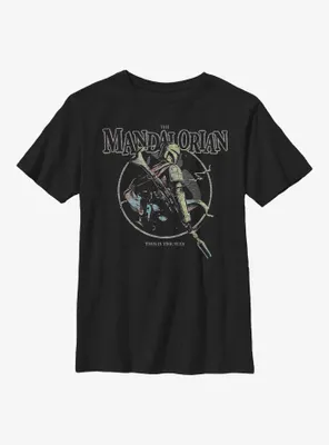 Star Wars The Mandalorian Pastel Pop Youth T-Shirt
