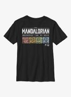 Star Wars The Mandalorian Retro Pop Logo Youth T-Shirt