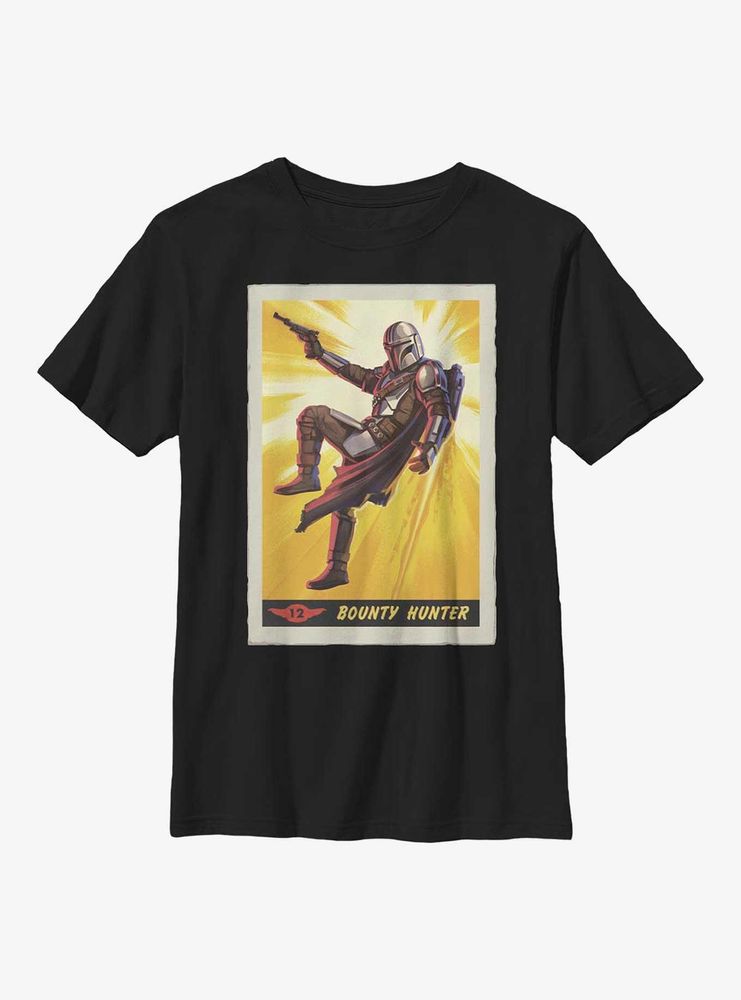 Star Wars The Mandalorian Shooting Pose Poster Youth T-Shirt