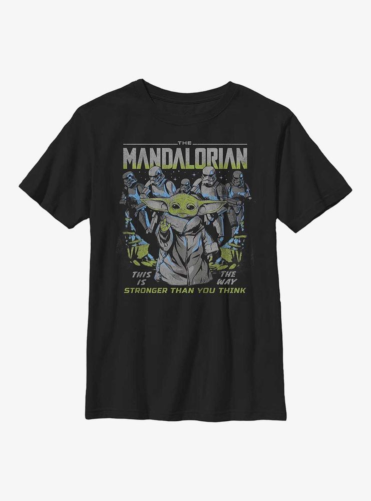 Star Wars The Mandalorian Storm Child Youth T-Shirt