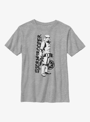 Star Wars The Mandalorian Stormtrooper Splatter Youth T-Shirt