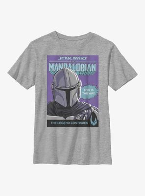 Star Wars The Mandalorian This Is Way Poster Youth T-Shirt