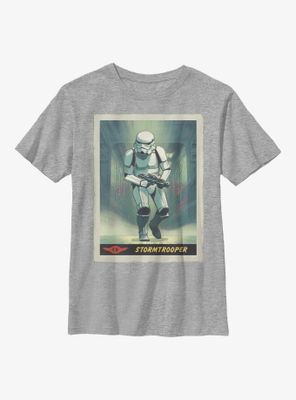 Star Wars The Mandalorian Stormtrooper Running Poster Youth T-Shirt