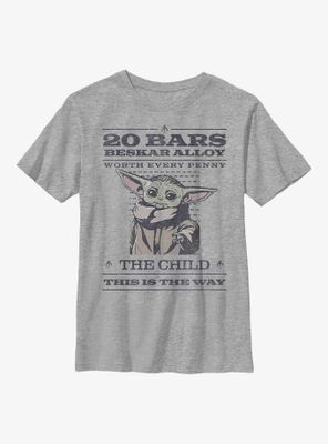 Star Wars The Mandalorian Wanted Poster Youth T-Shirt
