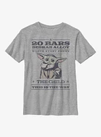 Star Wars The Mandalorian Wanted Poster Youth T-Shirt