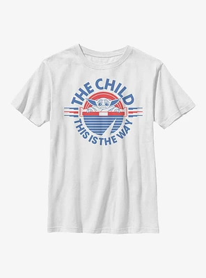 Star Wars The Mandalorian Baby Retro Youth T-Shirt