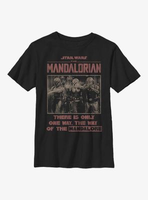 Star Wars The Mandalorian Mando Blastin Youth T-Shirt