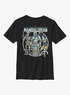 Star Wars The Mandalorian Mando Crew Pop Youth T-Shirt
