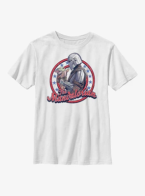 Star Wars The Mandalorian Mando And Child Youth T-Shirt