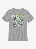 Star Wars The Mandalorian Mando Roundup Youth T-Shirt