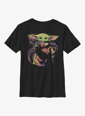 Star Wars The Mandalorian Neon Child Youth T-Shirt